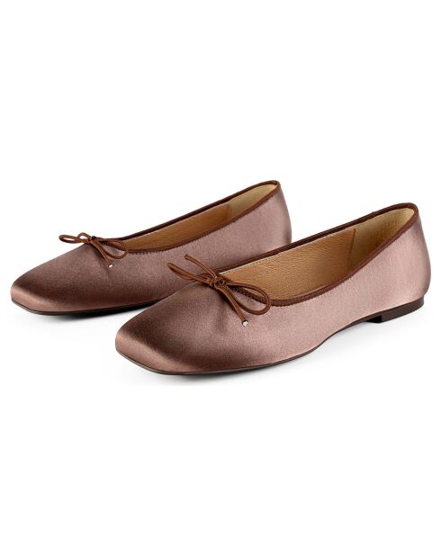 Ballerines en Cuir Bibi marron
