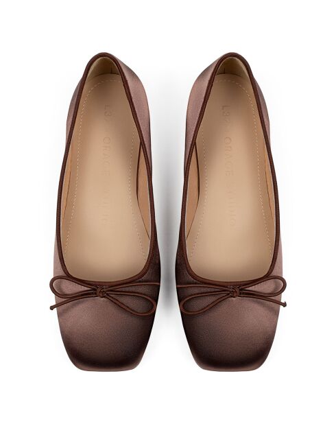 Ballerines en Cuir Bibi marron