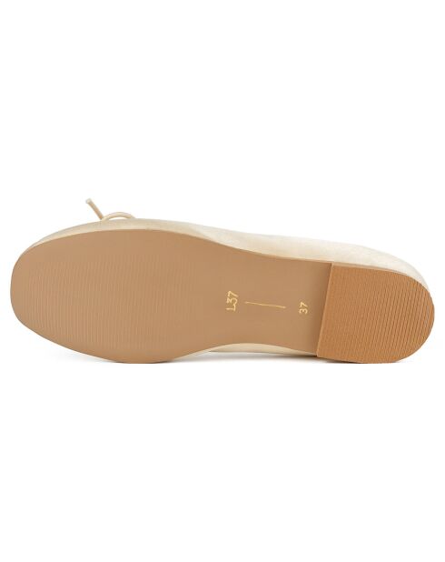 Ballerines en Cuir Bibi blanches