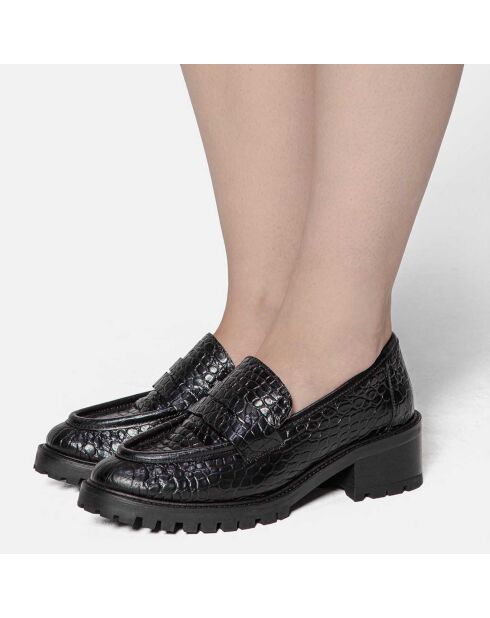 Mocassins en Cuir Almost Famous noirs