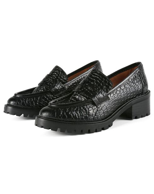 Mocassins en Cuir Almost Famous noirs