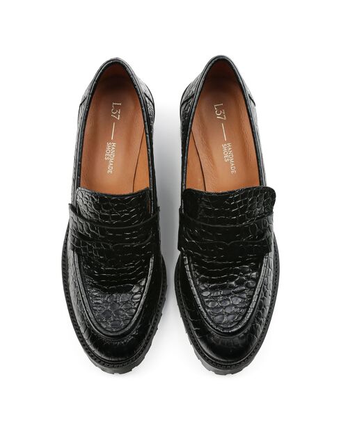 Mocassins en Cuir Almost Famous noirs