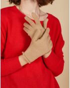 Gants 100% Cachemire Garance camel