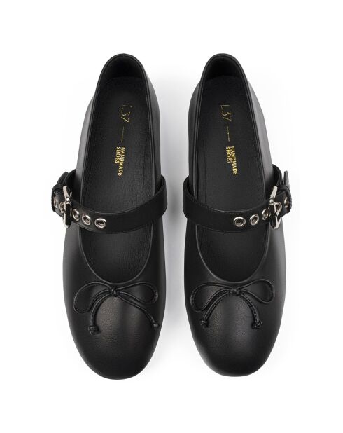 Ballerines en Cuir Forgive And Forget noires