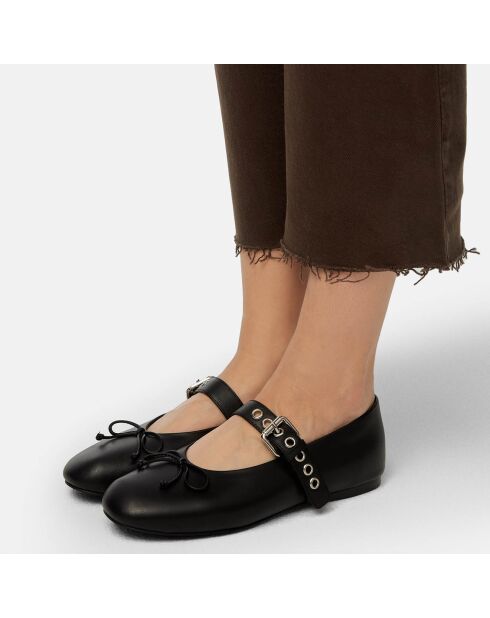 Ballerines en Cuir Forgive And Forget noires