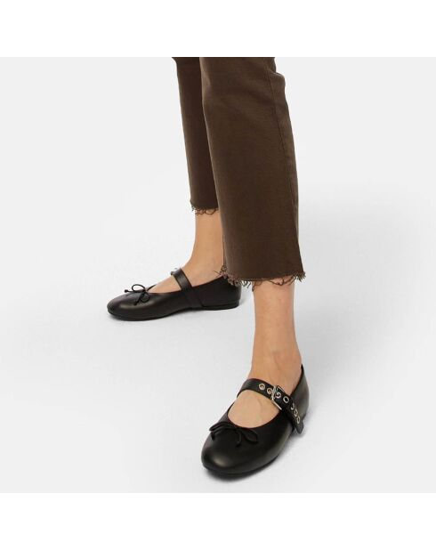 Ballerines en Cuir Forgive And Forget noires