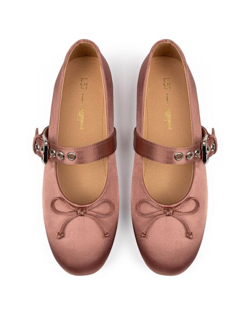Ballerines en Cuir Forgive And Forget roses