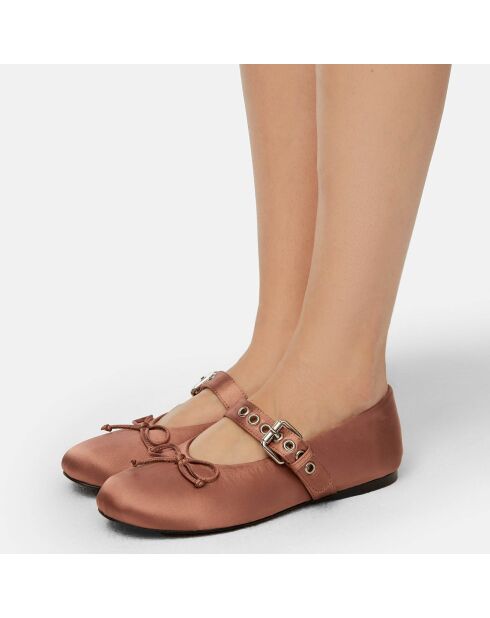 Ballerines en Cuir Forgive And Forget roses