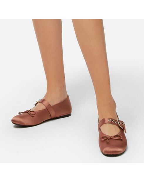Ballerines en Cuir Forgive And Forget roses