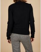 Pull 100% Cachemire Audrey col zippé noir