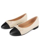 Ballerines en Cuir Goodies nude