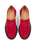 Mocassins en Cuir Here With You rouges
