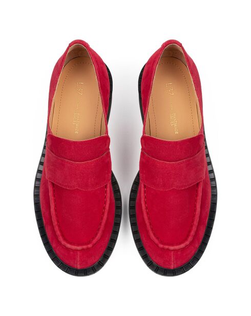 Mocassins en Cuir Here With You rouges