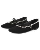 Ballerines en Cuir Love Affair noires