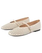 Ballerines en Cuir Lavender Haze nude