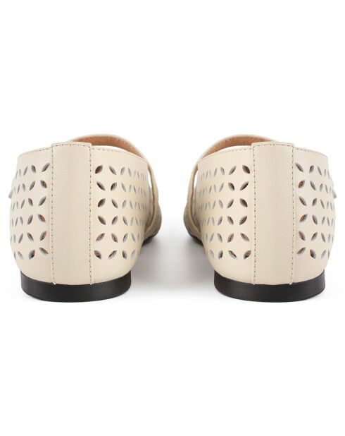 Ballerines en Cuir Lavender Haze nude