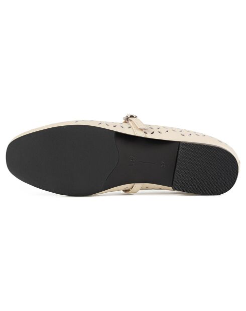 Ballerines en Cuir Lavender Haze nude
