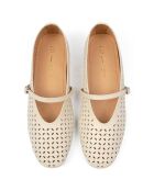 Ballerines en Cuir Lavender Haze nude