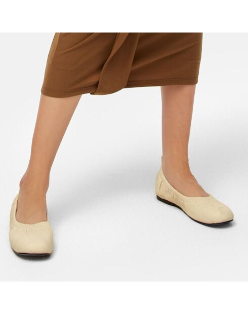 Ballerines en Cuir Long Story Short nude