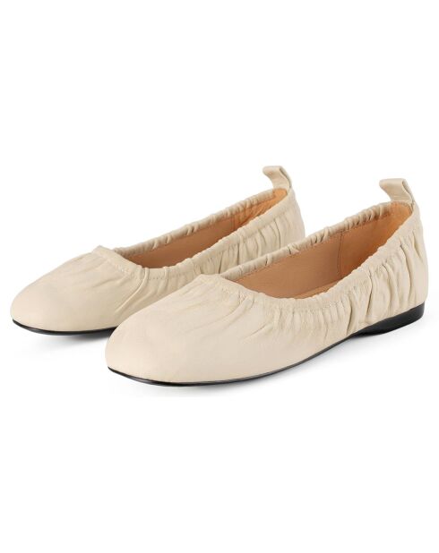 Ballerines en Cuir Long Story Short nude