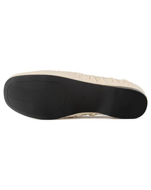 Ballerines en Cuir Long Story Short nude