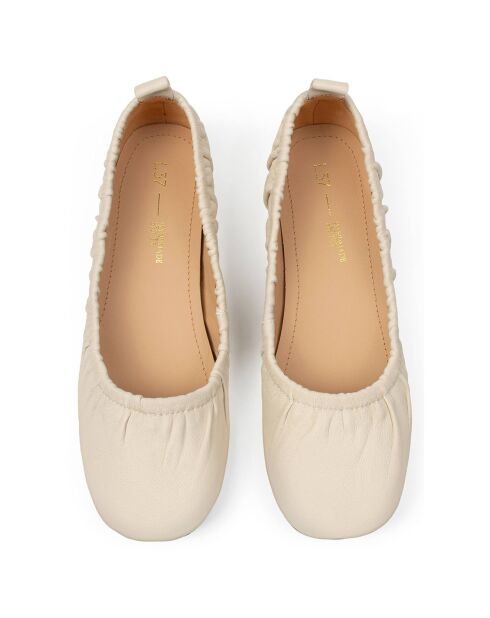 Ballerines en Cuir Long Story Short nude