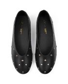 Ballerines en Cuir Multiply noires