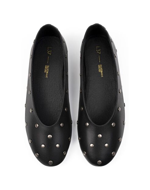 Ballerines en Cuir Multiply noires