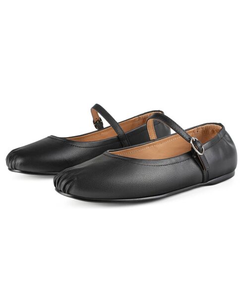 Ballerines en Cuir The Way You Move noires