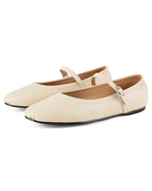 Ballerines en Cuir The Way You Move nude