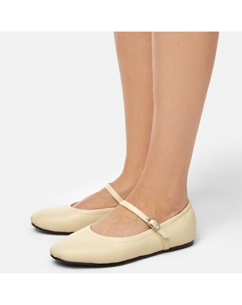 Ballerines en Cuir The Way You Move nude