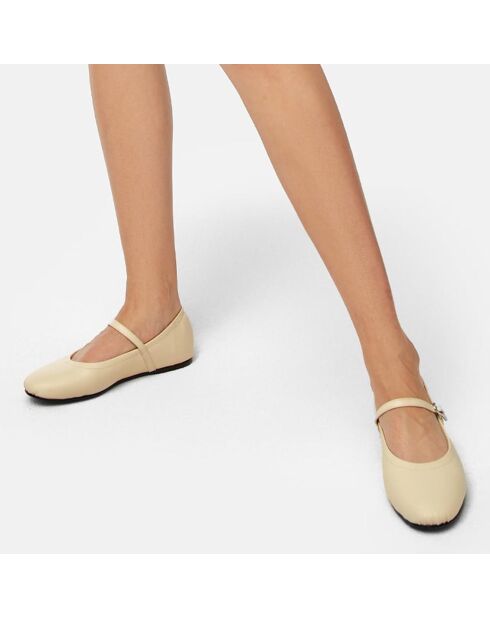 Ballerines en Cuir The Way You Move nude