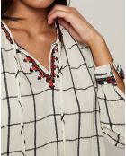 Vestido Cademie en color crudo