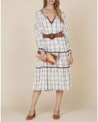 Vestido Cademie en color crudo