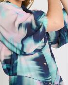 Robe Cidalia imprimée bleue