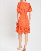 Robe Peisey imprimée orange