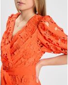Robe Peisey imprimée orange