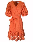 Robe Peisey imprimée orange