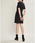 Robe working en Laine mélangée bleu foncé