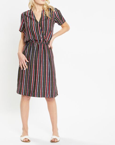 Abito Betina a righe multicolor