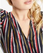 Abito Betina a righe multicolor