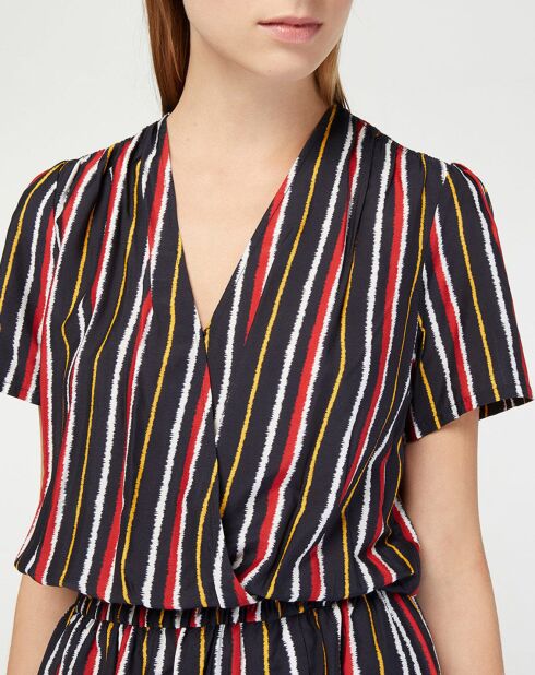 Abito Betina a righe multicolor