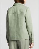 Veste en Coton & Lin Coralie kaki clair