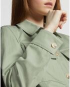 Veste en Coton & Lin Coralie kaki clair