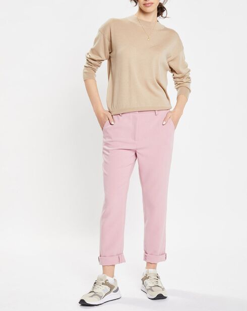 Pantalon à pince Mini violet clair