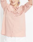 Chemise droite Merlin rose