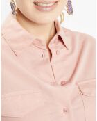 Chemise droite Merlin rose