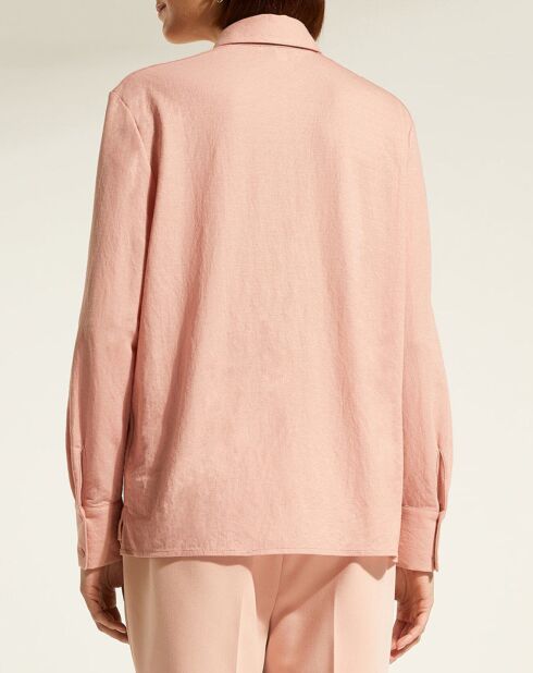 Chemise droite Merlin rose