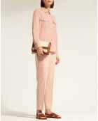 Chemise droite Merlin rose