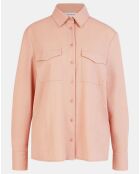 Chemise droite Merlin rose